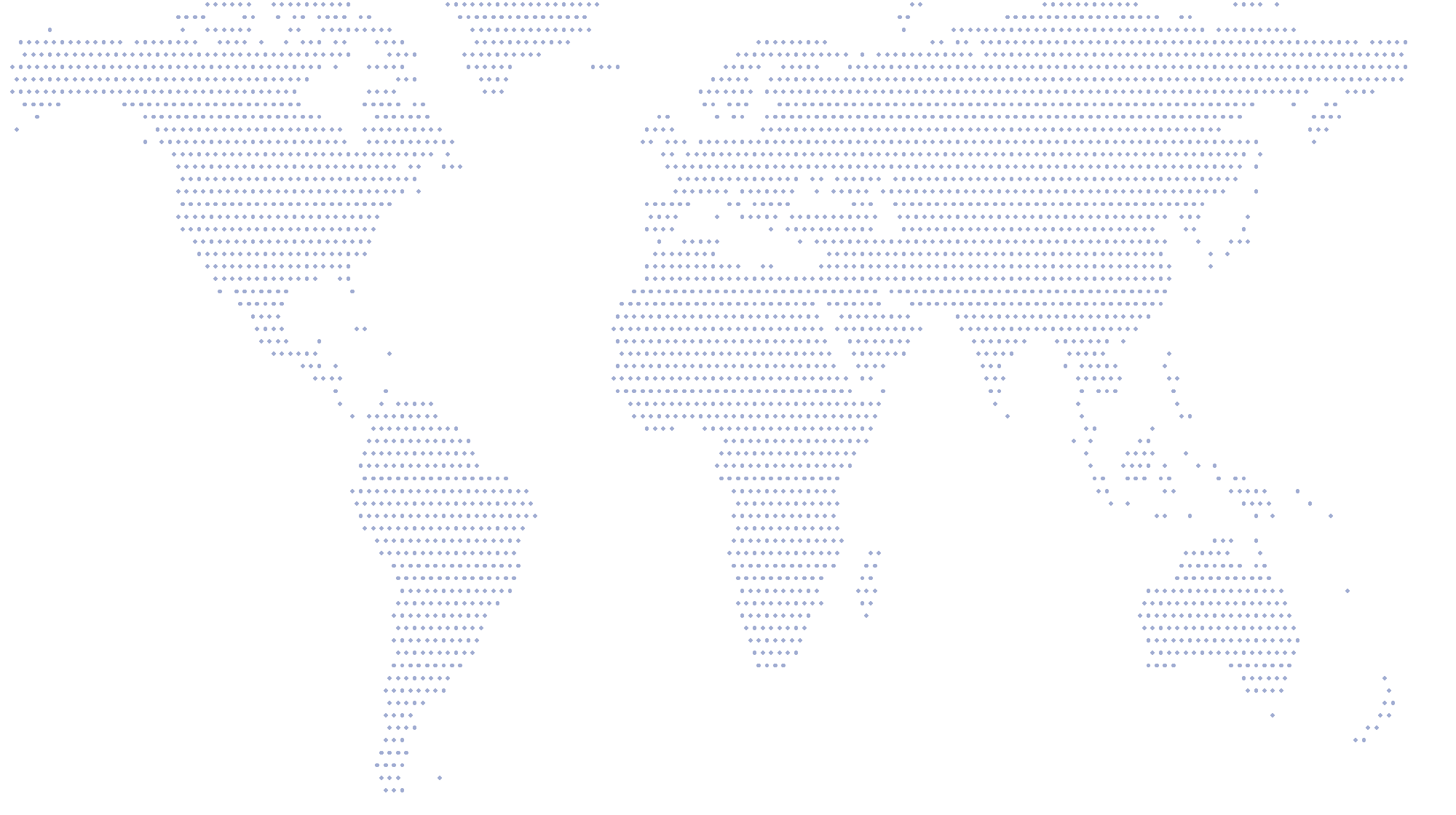 World map showing the markets covered by Hunkar Finance